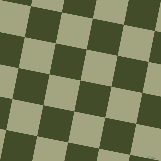 79/169 degree angle diagonal checkered chequered squares checker pattern checkers background, 121 pixel square size, Bronzetone and Locust checkers chequered checkered squares seamless tileable