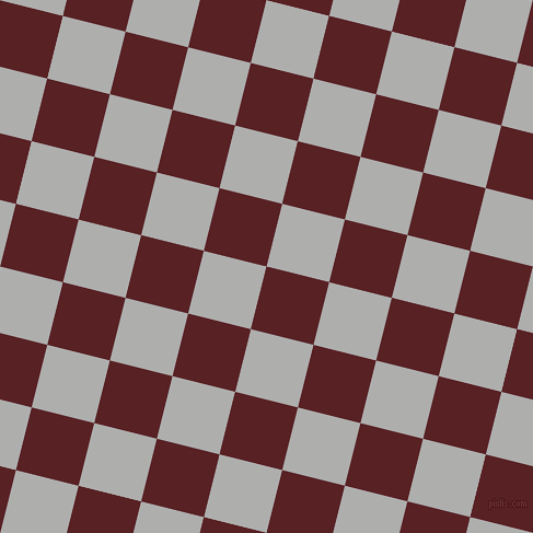 76/166 degree angle diagonal checkered chequered squares checker pattern checkers background, 59 pixel squares size, Burnt Crimson and Bombay checkers chequered checkered squares seamless tileable