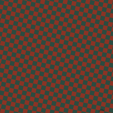 79/169 degree angle diagonal checkered chequered squares checker pattern checkers background, 18 pixel square size, , Burnt Umber and Te Papa Green checkers chequered checkered squares seamless tileable