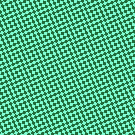 68/158 degree angle diagonal checkered chequered squares checker pattern checkers background, 12 pixel square size, Camarone and Aquamarine checkers chequered checkered squares seamless tileable