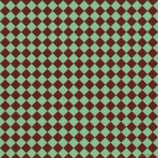 45/135 degree angle diagonal checkered chequered squares checker pattern checkers background, 24 pixel squares size, , Caput Mortuum and Dark Sea Green checkers chequered checkered squares seamless tileable