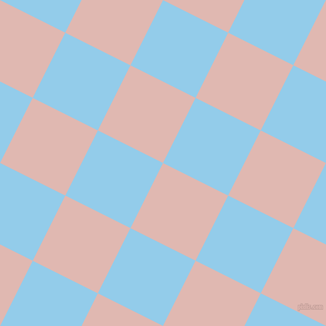 63/153 degree angle diagonal checkered chequered squares checker pattern checkers background, 103 pixel squares size, Cavern Pink and Cornflower checkers chequered checkered squares seamless tileable