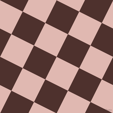 63/153 degree angle diagonal checkered chequered squares checker pattern checkers background, 104 pixel squares size, , Cavern Pink and Espresso checkers chequered checkered squares seamless tileable
