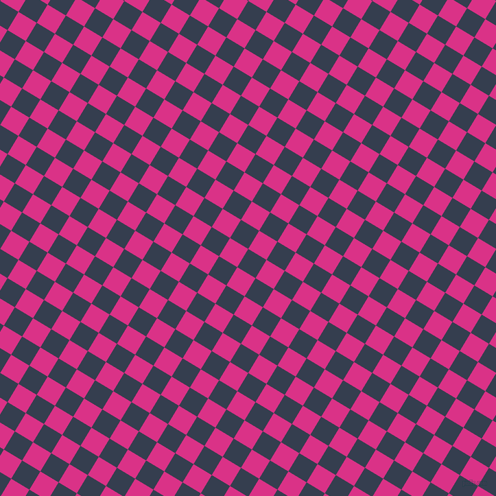 59/149 degree angle diagonal checkered chequered squares checker pattern checkers background, 31 pixel squares size, , Cloud Burst and Deep Cerise checkers chequered checkered squares seamless tileable