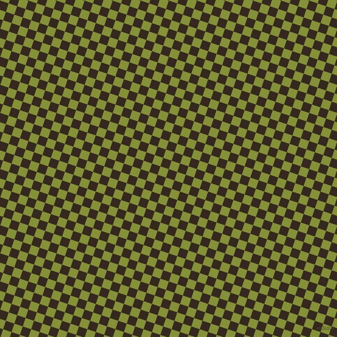 72/162 degree angle diagonal checkered chequered squares checker pattern checkers background, 18 pixel squares size, Cocoa Brown and Wasabi checkers chequered checkered squares seamless tileable