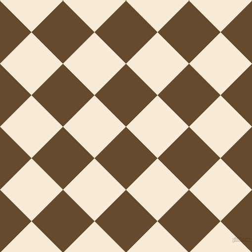 45/135 degree angle diagonal checkered chequered squares checker pattern checkers background, 90 pixel square size, , Dallas and Antique White checkers chequered checkered squares seamless tileable