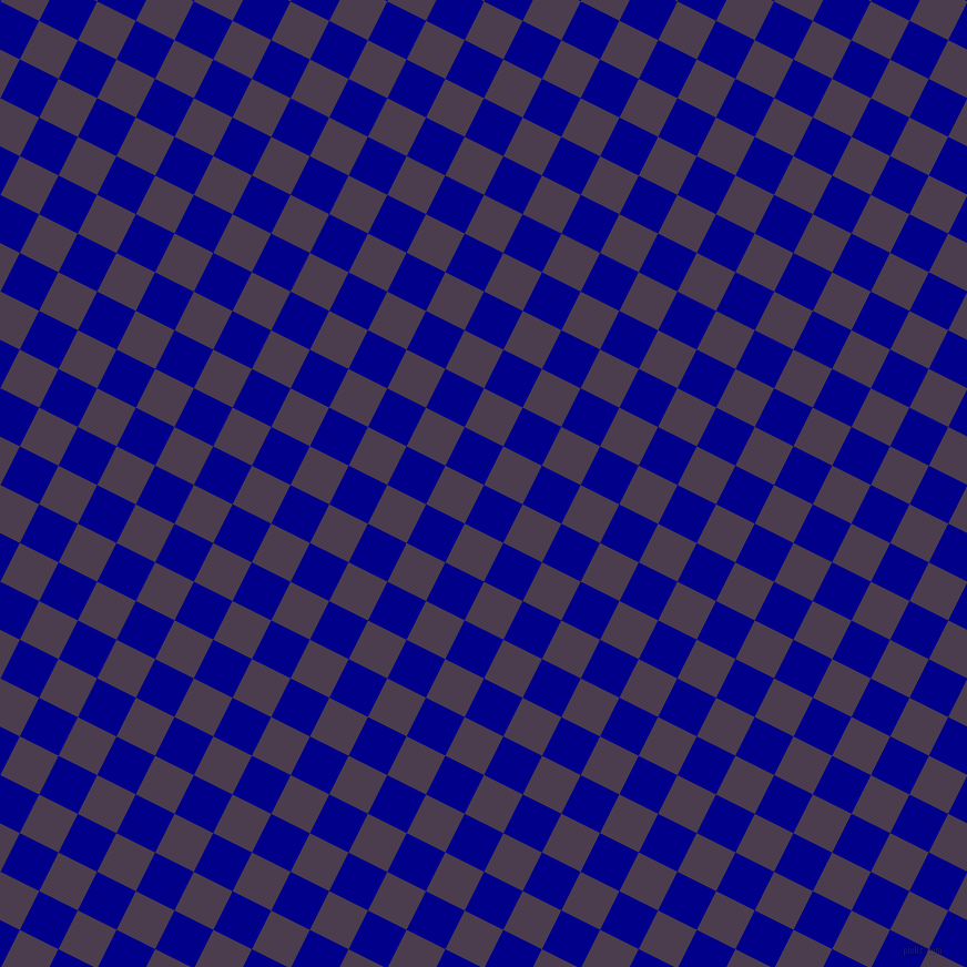 63/153 degree angle diagonal checkered chequered squares checker pattern checkers background, 39 pixel squares size, Dark Blue and Bossanova checkers chequered checkered squares seamless tileable