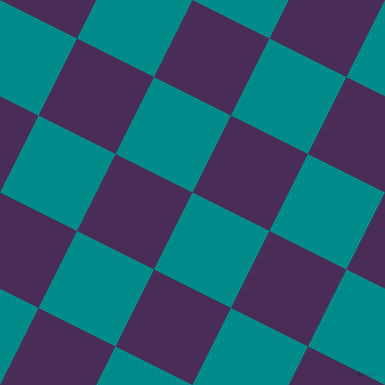 63/153 degree angle diagonal checkered chequered squares checker pattern checkers background, 173 pixel squares size, Dark Cyan and Scarlet Gum checkers chequered checkered squares seamless tileable