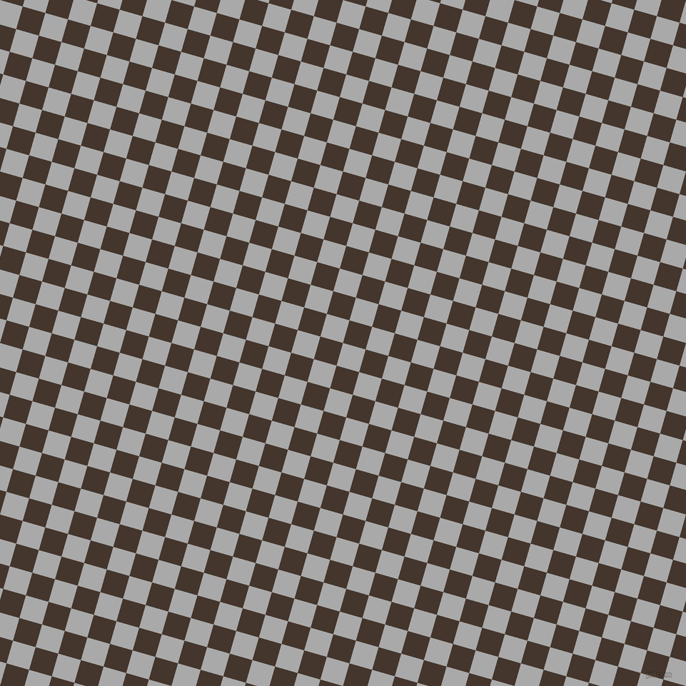 74/164 degree angle diagonal checkered chequered squares checker pattern checkers background, 33 pixel squares size, , Dark Gray and Tobago checkers chequered checkered squares seamless tileable