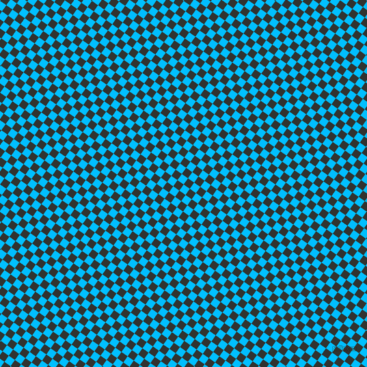 55/145 degree angle diagonal checkered chequered squares checker pattern checkers background, 11 pixel square size, , Deep Sky Blue and Oil checkers chequered checkered squares seamless tileable