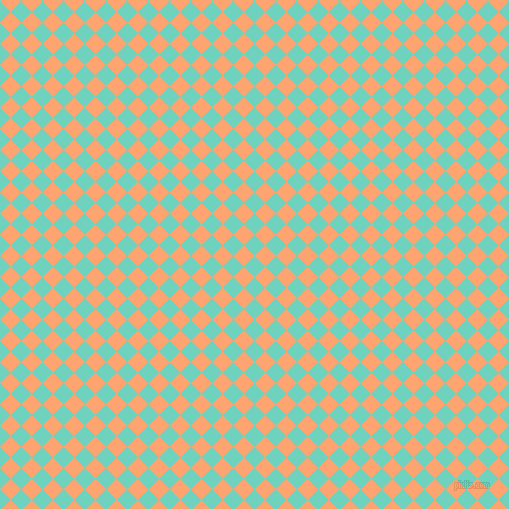45/135 degree angle diagonal checkered chequered squares checker pattern checkers background, 15 pixel squares size, , Downy and Hit Pink checkers chequered checkered squares seamless tileable