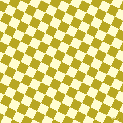 63/153 degree angle diagonal checkered chequered squares checker pattern checkers background, 32 pixel square size, Earls Green and Cream checkers chequered checkered squares seamless tileable