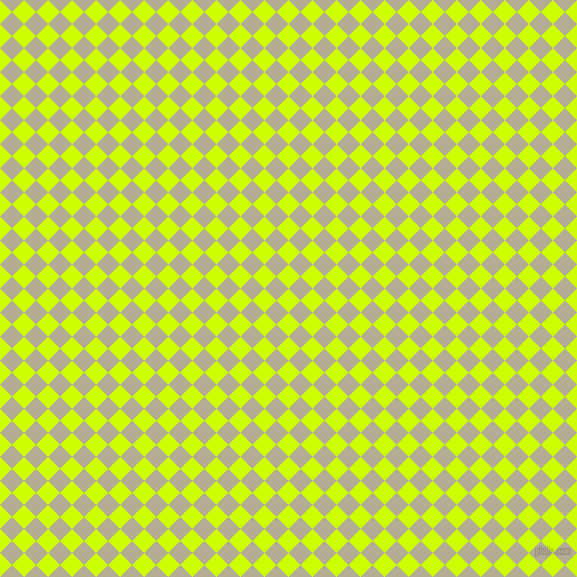45/135 degree angle diagonal checkered chequered squares checker pattern checkers background, 17 pixel squares size, Electric Lime and Bison Hide checkers chequered checkered squares seamless tileable