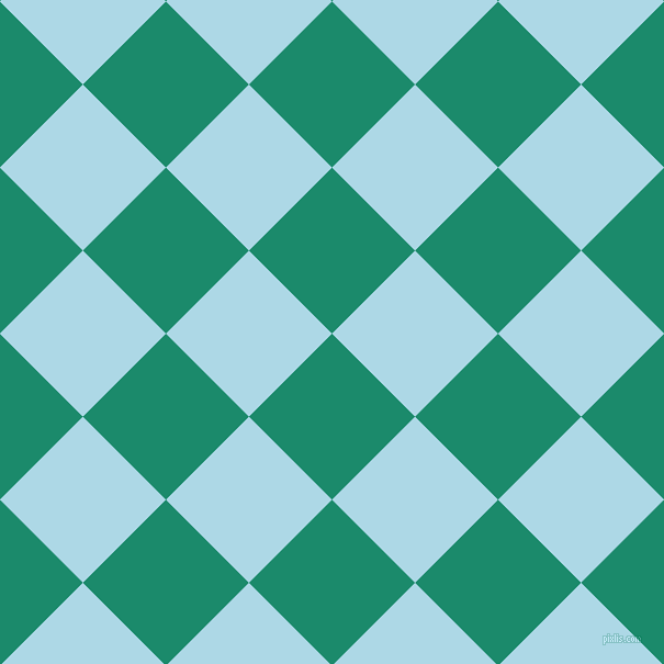 45/135 degree angle diagonal checkered chequered squares checker pattern checkers background, 107 pixel square size, , Elf Green and Light Blue checkers chequered checkered squares seamless tileable