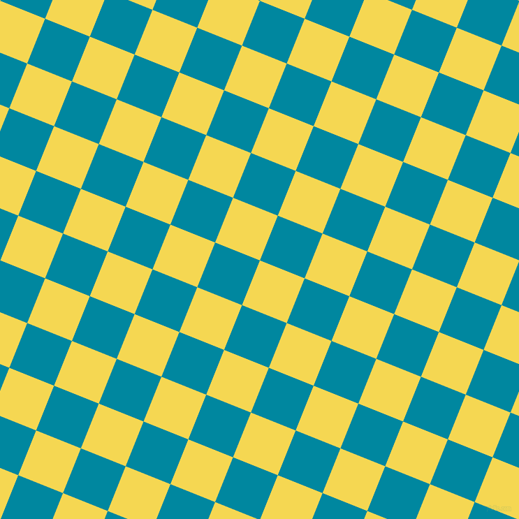 68/158 degree angle diagonal checkered chequered squares checker pattern checkers background, 69 pixel squares size, , Energy Yellow and Eastern Blue checkers chequered checkered squares seamless tileable