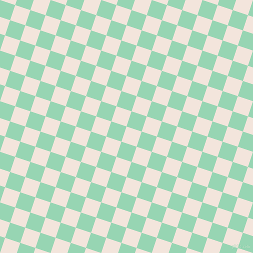 72/162 degree angle diagonal checkered chequered squares checker pattern checkers background, 32 pixel square size, Fair Pink and Vista Blue checkers chequered checkered squares seamless tileable