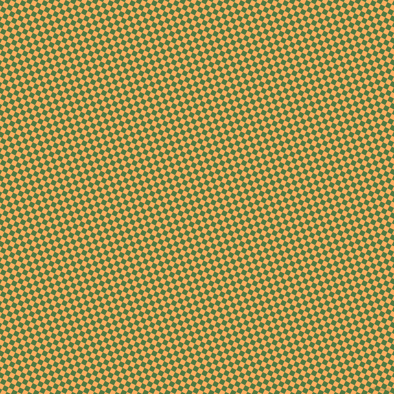 63/153 degree angle diagonal checkered chequered squares checker pattern checkers background, 10 pixel square size, , Fern Green and Rajah checkers chequered checkered squares seamless tileable