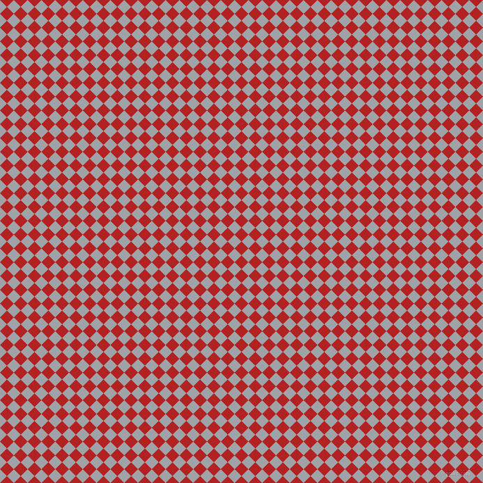 45/135 degree angle diagonal checkered chequered squares checker pattern checkers background, 14 pixel squares size, , Fire Brick and Grey Chateau checkers chequered checkered squares seamless tileable
