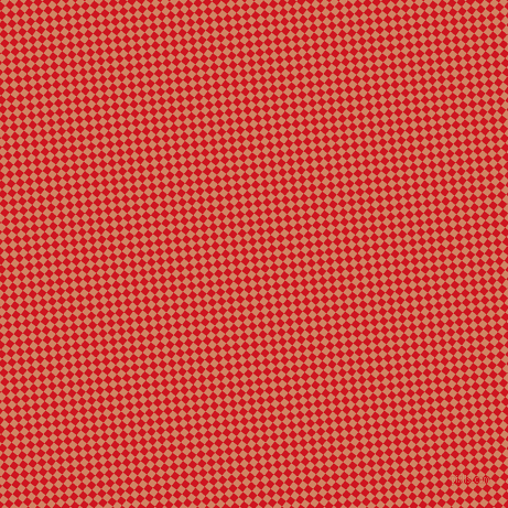51/141 degree angle diagonal checkered chequered squares checker pattern checkers background, 6 pixel square size, , Fire Engine Red and Burning Sand checkers chequered checkered squares seamless tileable