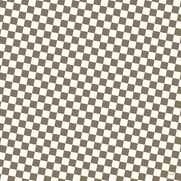 79/169 degree angle diagonal checkered chequered squares checker pattern checkers background, 24 pixel squares size, , Floral White and Stonewall checkers chequered checkered squares seamless tileable