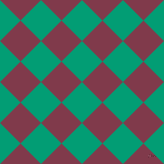 45/135 degree angle diagonal checkered chequered squares checker pattern checkers background, 94 pixel squares size, , Free Speech Aquamarine and Camelot checkers chequered checkered squares seamless tileable