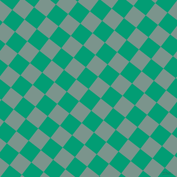 52/142 degree angle diagonal checkered chequered squares checker pattern checkers background, 50 pixel square size, , Free Speech Aquamarine and Granny Smith checkers chequered checkered squares seamless tileable
