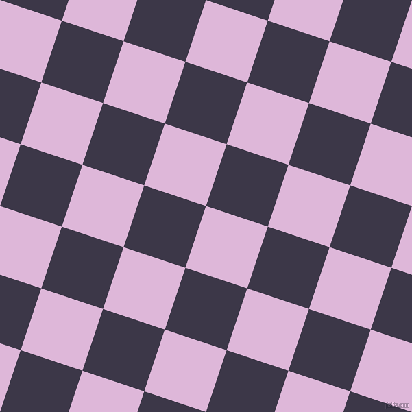72/162 degree angle diagonal checkered chequered squares checker pattern checkers background, 95 pixel square size, , French Lilac and Martinique checkers chequered checkered squares seamless tileable