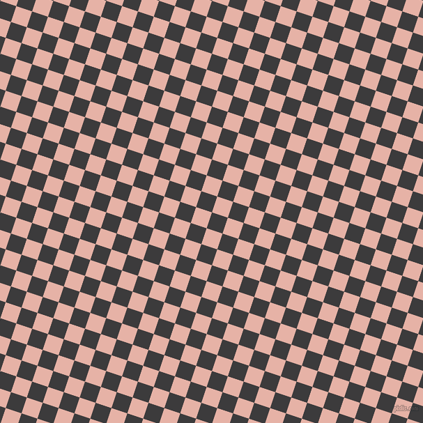 72/162 degree angle diagonal checkered chequered squares checker pattern checkers background, 24 pixel squares size, , Fuscous Grey and Shilo checkers chequered checkered squares seamless tileable