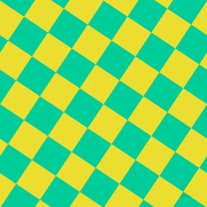 56/146 degree angle diagonal checkered chequered squares checker pattern checkers background, 57 pixel squares size, , Golden Fizz and Caribbean Green checkers chequered checkered squares seamless tileable