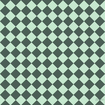 45/135 degree angle diagonal checkered chequered squares checker pattern checkers background, 31 pixel square size, , Granny Apple and Viridian Green checkers chequered checkered squares seamless tileable
