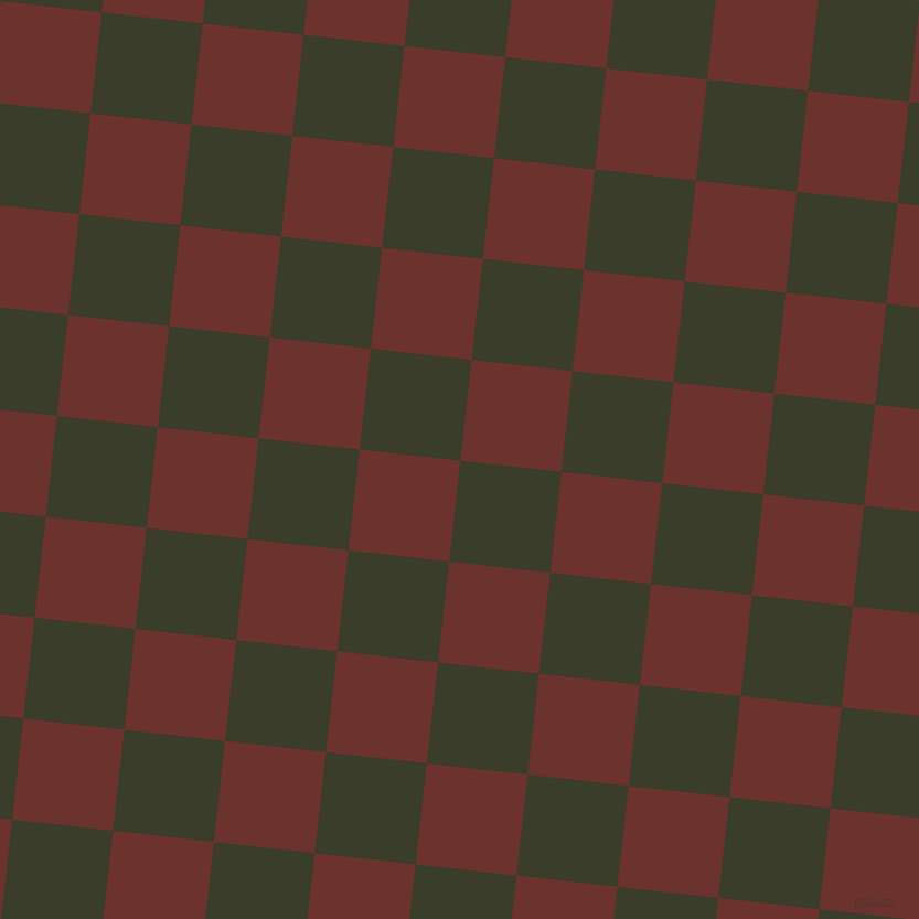84/174 degree angle diagonal checkered chequered squares checker pattern checkers background, 92 pixel squares size, , Green Kelp and Kenyan Copper checkers chequered checkered squares seamless tileable