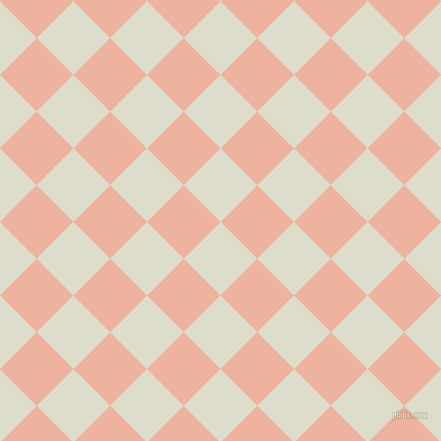 45/135 degree angle diagonal checkered chequered squares checker pattern checkers background, 52 pixel square size, , Green White and Wax Flower checkers chequered checkered squares seamless tileable