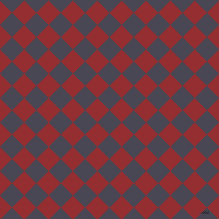 45/135 degree angle diagonal checkered chequered squares checker pattern checkers background, 35 pixel square size, , Gun Powder and Guardsman Red checkers chequered checkered squares seamless tileable