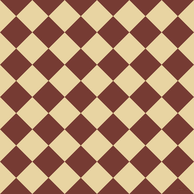 45/135 degree angle diagonal checkered chequered squares checker pattern checkers background, 78 pixel squares size, , Hampton and Crown Of Thorns checkers chequered checkered squares seamless tileable