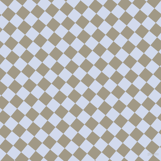 50/140 degree angle diagonal checkered chequered squares checker pattern checkers background, 34 pixel square size, , Hawkes Blue and Nomad checkers chequered checkered squares seamless tileable