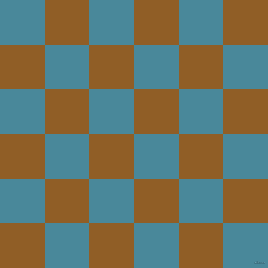 checkered chequered squares checkers background checker pattern, 155 pixel square size, Hippie Blue and Afghan Tan checkers chequered checkered squares seamless tileable