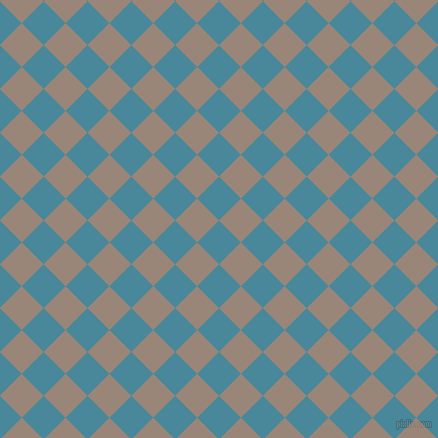 45/135 degree angle diagonal checkered chequered squares checker pattern checkers background, 31 pixel square size, , Hippie Blue and Almond Frost checkers chequered checkered squares seamless tileable