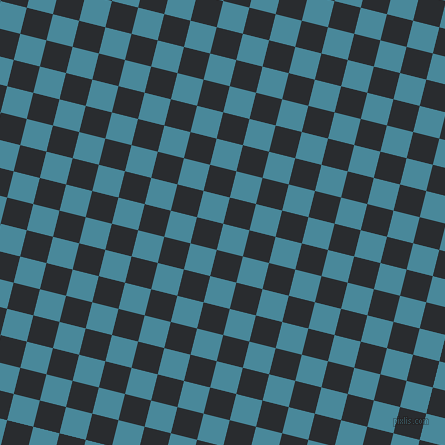 76/166 degree angle diagonal checkered chequered squares checker pattern checkers background, 27 pixel square size, , Hippie Blue and Bunker checkers chequered checkered squares seamless tileable