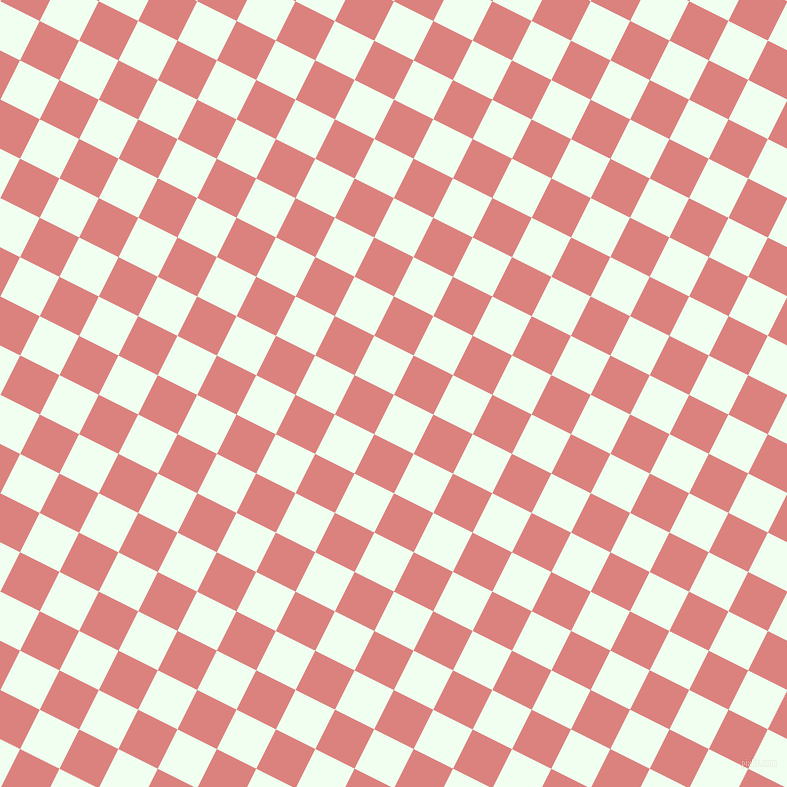 63/153 degree angle diagonal checkered chequered squares checker pattern checkers background, 44 pixel square size, , Honeydew and Sea Pink checkers chequered checkered squares seamless tileable