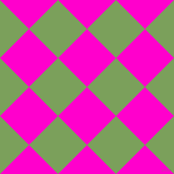 45/135 degree angle diagonal checkered chequered squares checker pattern checkers background, 156 pixel squares size, , Hot Magenta and Asparagus checkers chequered checkered squares seamless tileable