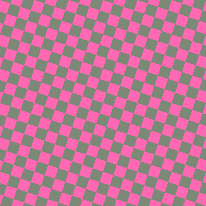 72/162 degree angle diagonal checkered chequered squares checker pattern checkers background, 38 pixel square size, Hot Pink and Spanish Green checkers chequered checkered squares seamless tileable