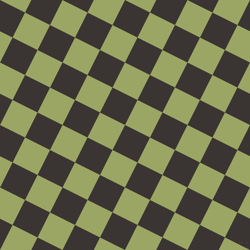 63/153 degree angle diagonal checkered chequered squares checker pattern checkers background, 98 pixel square size, , Kilamanjaro and Green Smoke checkers chequered checkered squares seamless tileable