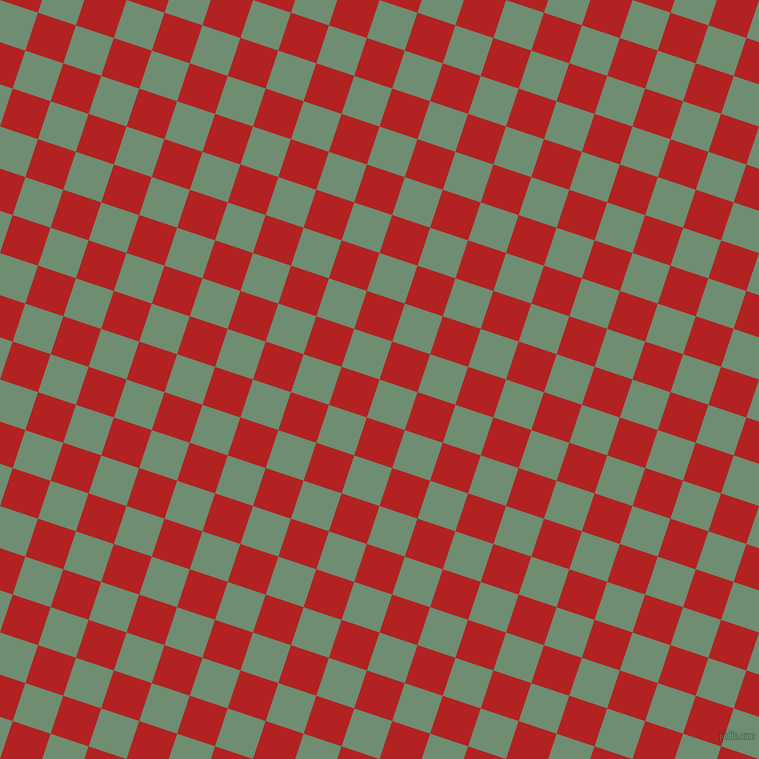 72/162 degree angle diagonal checkered chequered squares checker pattern checkers background, 40 pixel square size, Laurel and Fire Brick checkers chequered checkered squares seamless tileable