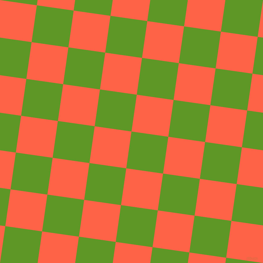82/172 degree angle diagonal checkered chequered squares checker pattern checkers background, 122 pixel square size, , Limeade and Tomato checkers chequered checkered squares seamless tileable