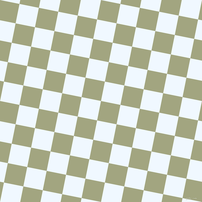 79/169 degree angle diagonal checkered chequered squares checker pattern checkers background, 64 pixel squares size, Locust and Alice Blue checkers chequered checkered squares seamless tileable