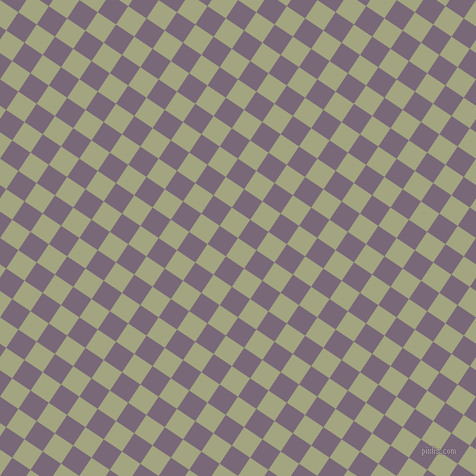 56/146 degree angle diagonal checkered chequered squares checker pattern checkers background, 22 pixel square size, Locust and Old Lavender checkers chequered checkered squares seamless tileable