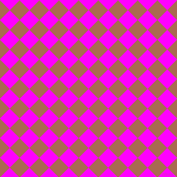 45/135 degree angle diagonal checkered chequered squares checker pattern checkers background, 46 pixel squares size, , Magenta and Sante Fe checkers chequered checkered squares seamless tileable