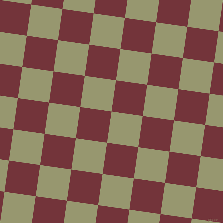 82/172 degree angle diagonal checkered chequered squares checker pattern checkers background, 110 pixel square size, , Malachite Green and Merlot checkers chequered checkered squares seamless tileable