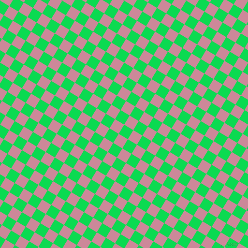 59/149 degree angle diagonal checkered chequered squares checker pattern checkers background, 22 pixel square size, , Malachite and Puce checkers chequered checkered squares seamless tileable