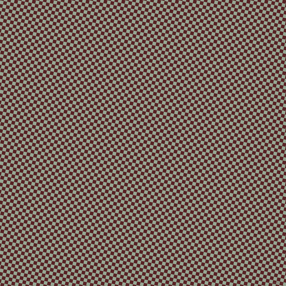79/169 degree angle diagonal checkered chequered squares checker pattern checkers background, 12 pixel square size, Mantle and Burnt Crimson checkers chequered checkered squares seamless tileable